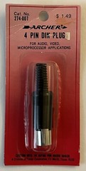 Radio Shack 4 Pin DIN Plug 274-007 Tandy Archer 🔥NEW NOS💥