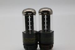 PAIR OF WESTINGHOUSE 5Y3GT RECTIFIER NOS NIB TOP D GETTER BL PLATES OBX