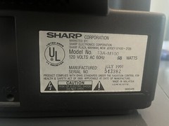 Sharp 13A M100 Retro Gaming TV CRT With Remote Tested