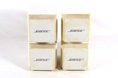 Vintage BOSE AM-5 Speakers Accustimass Cube System White TESTED WORKING