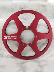 2X Standard 10.5″ PIONEER Red 1/4″ Empty Tape Reels For R2R Tape Recorders