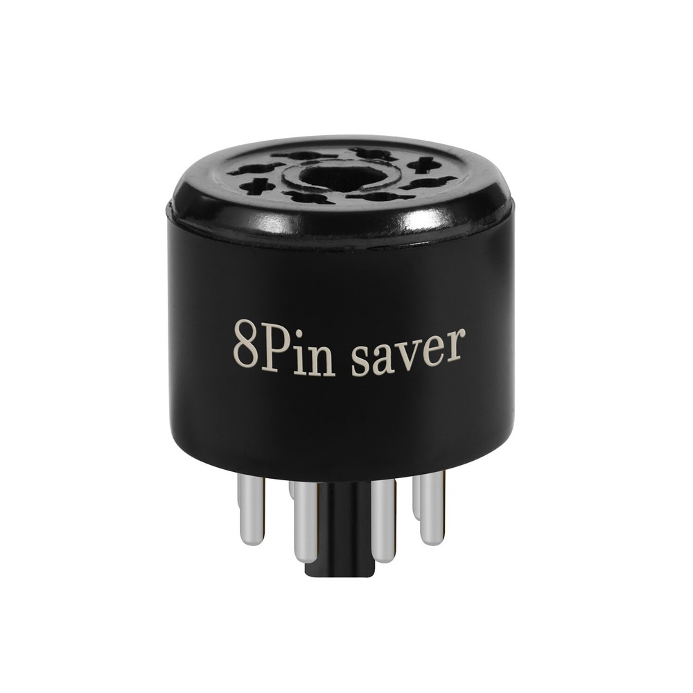 Amptata 8Pin Octal Socket Saver EL34 KT88 6SN7 6L6 6CA7 5U4G 5Z3 274B 6F8G Black