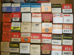 61 Vacuum Tubes, GE, RCA, Sylvania.