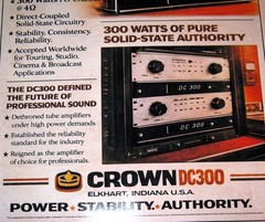 Crown DC300 Amplifier ’68 Audiophile Poster 19″ x 13″ American Muscle!
