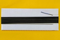 25-ft Braided Dial String Vintage Radios Clock Weight Cord 0.032″ (0.8mm) Black