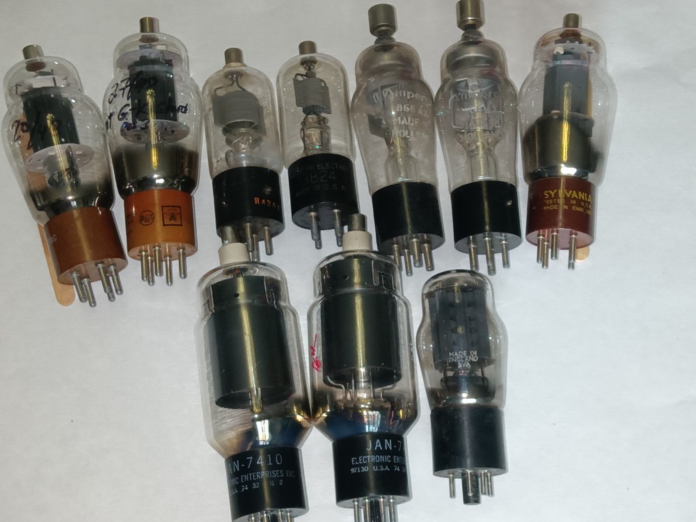 3B28 807 866AX 7410 BRIMAR ELECTRONIC ENTERPRISES SYLVANIA BIG Vacuum Tubes