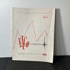 EICO HF-12 Watt Amplifer Build Instruction Manual