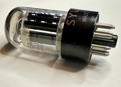 Sylvania 6SN7GTB Vacuum Tube Red Print USA 2500/2400 Estate Tested