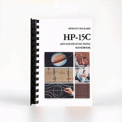 Advanced Functions Handbook for Hewlett Packard HP 15C Calculator, half letter