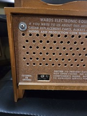 Vintage 1960’s Wards Airline SState Am/Fm Electric Radio Maple Great Working