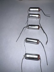 Mial Polystyrene Capacitors 6800 pf 160v Film/Foil type for Audio Lot of 5