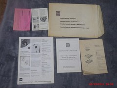 Vintage OEM Complete Dual Turntable 1229Q User and service manuals