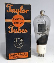 NOS BOXED TAYLOR TZ-20 / TZ20 BLACK PLATE 40 WATT ZERO BIAS AUDIO TRIODES