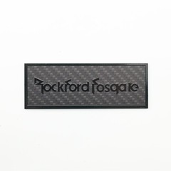 Rockford Fosgate Speaker carbon fibre Custom Made Badge 106mm(4.17″)X39mm(1.54″)
