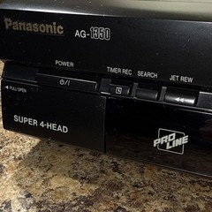 Panasonic AG-1350 Super Drive 4-Head VHS VCR Jet Search Rewind record w/ remote