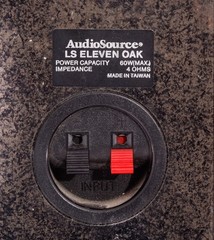 Vintage AudioSource Waterfall Tall Shelf Speakers LS Eleven Oak 60w Max 4ohm