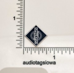 Neumann Badge Logo Small for Microphone or Turntable – Custom Made Thin Aluminum