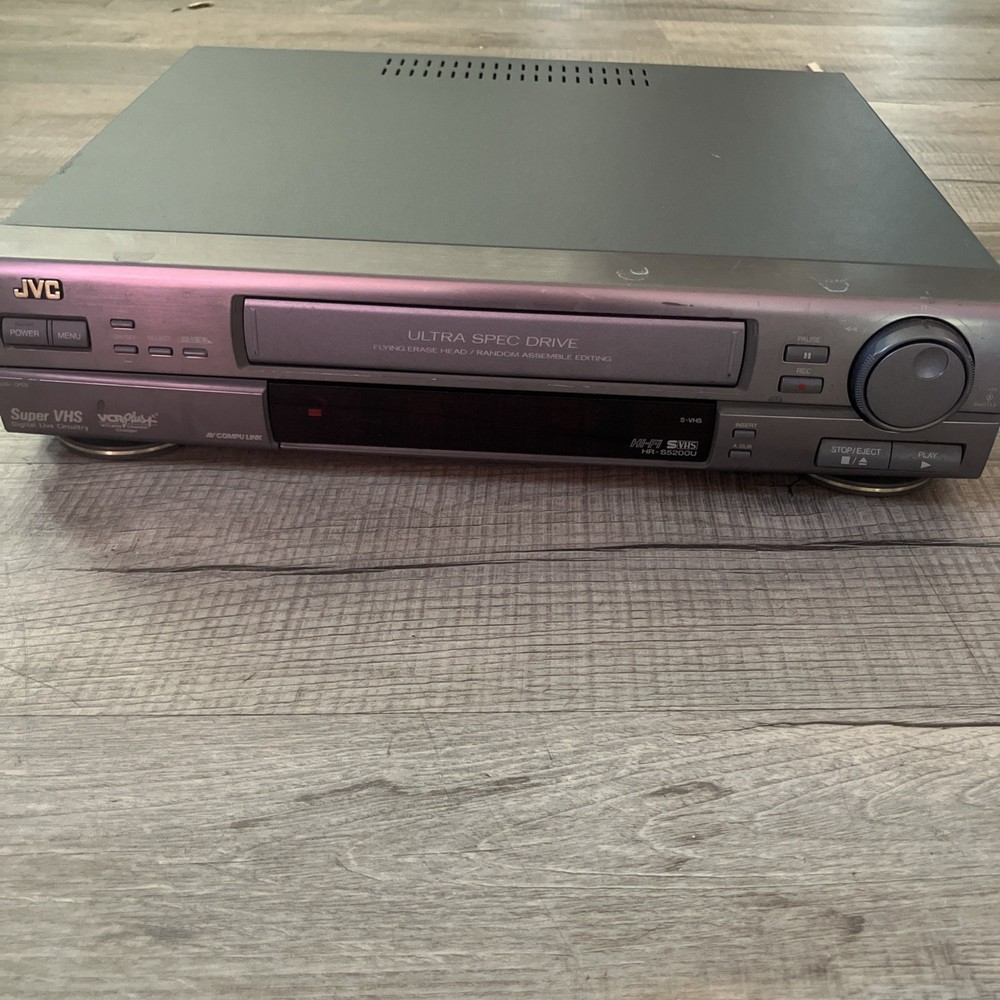 JVC HR-S5200U Super VHS ET Video Cassette Player 4-Head Works Great!!