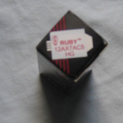 ruby vacuum tube ((12ax7)… free shipping)