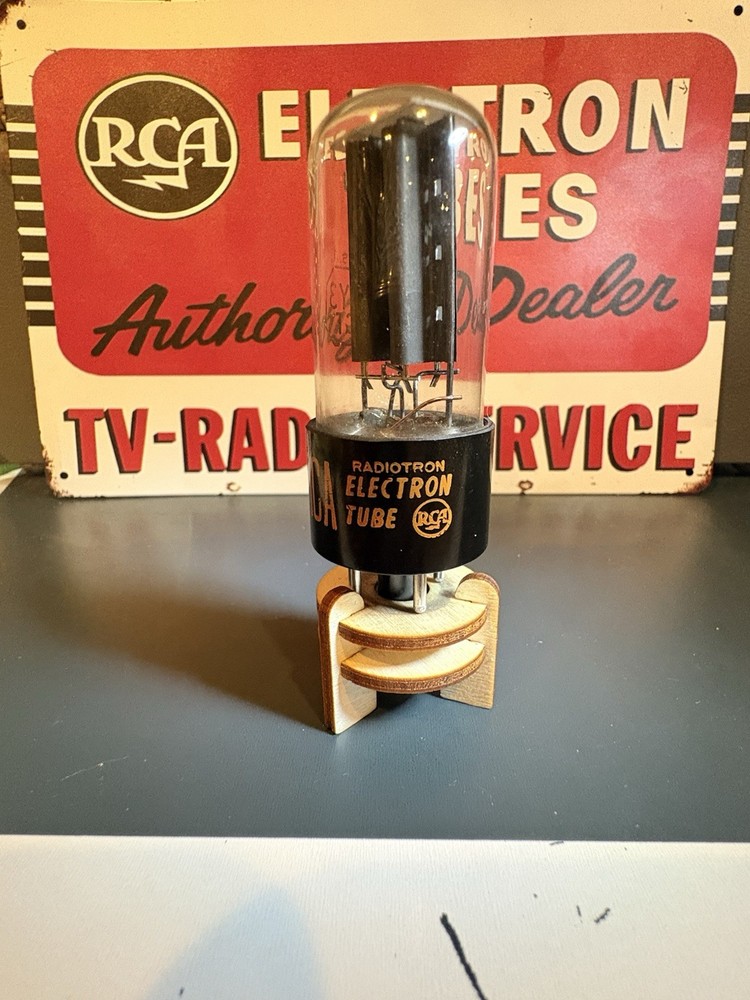 1961 RCA 5Y3GT Black Plate D Getter Rectifier Tube 539C Test NOS Balanced 🎧