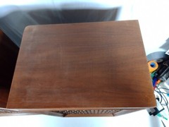 Pair of Vintage Pioneer CS-99 Stereo Floor Speakers Wood Cabinets Lattice Grills