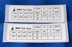 TWO Amperex 7591A Tubes / Amplitrex Tested 💪 +100% / 1978 Dates / 2% Gm Matched
