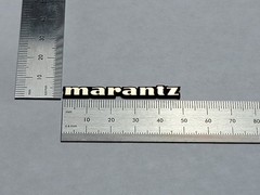 Marantz Speaker Turntable 50mm Badge Logo Emblem Premium Gold With Adhesive
