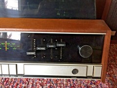 Vintage altec Lansing 911 stereo receiver amp speakers turntable epicure m100