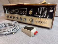THE FISHER 800-T Stereo Receiver 500-TX with Remote RK-30, Wood Cabinet & Manual