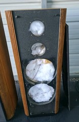 Vintage Infinity RS 4b Wood Speaker Box Cabinet Empty No Speakers Repair/Restore