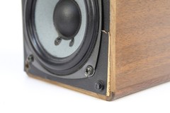 Realistic Minimus 7 W, Walnut Compact Bookshelf Speakers Cat. No. 40-2039B