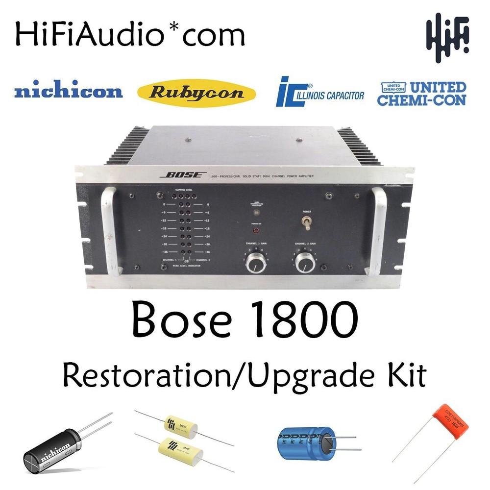 Bose 1800 Amplifier Restoration Kit repair service fix recap capacitor