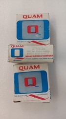 3 NOS VINTAGE QUAM 27A05Z8 2 3/4″ LOUD SPEAKER SPEAKERS, HAM CB RADIO etc.