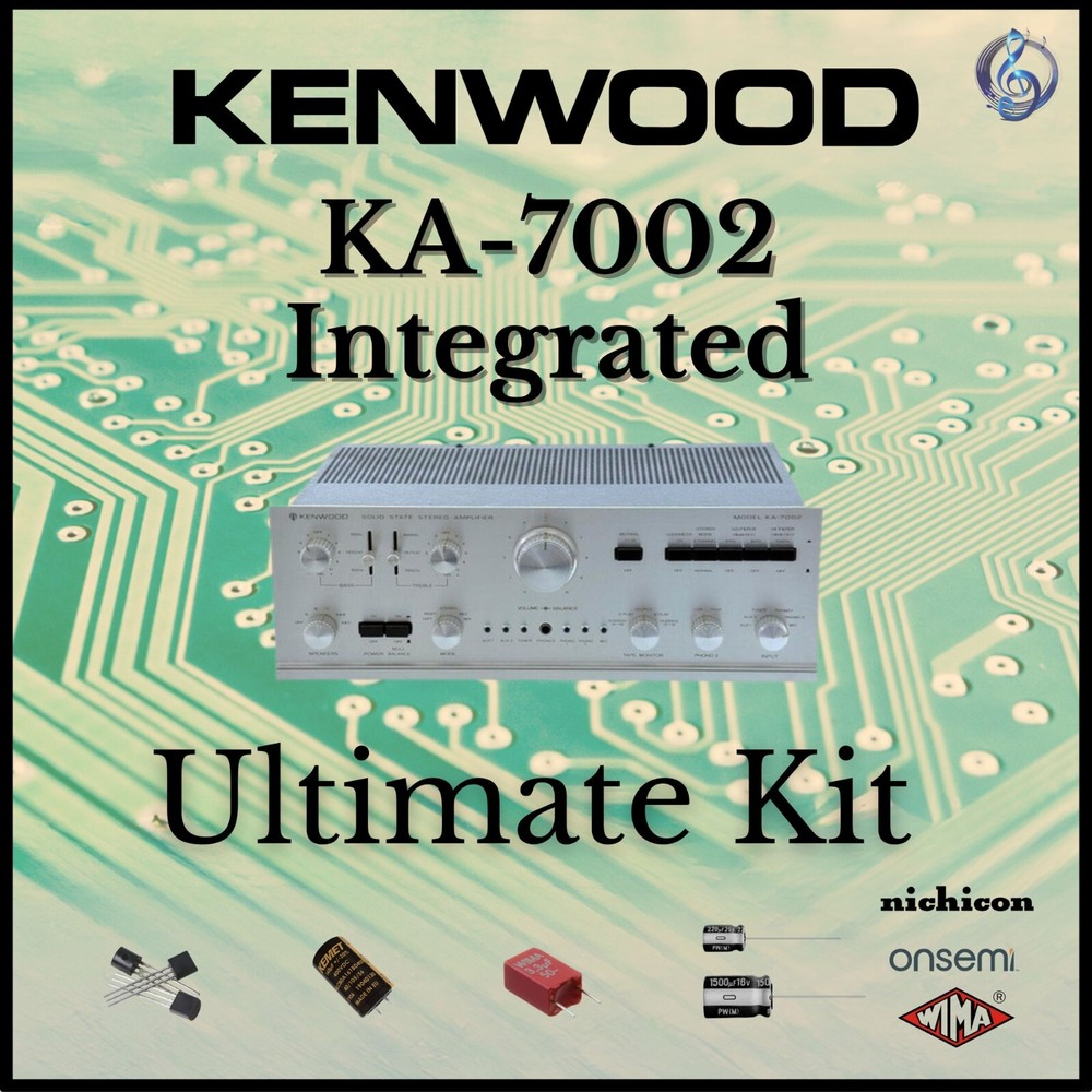Kenwood KA-7002 Integrated Ultimate Upgrade Kit Genuine Parts Restoration
