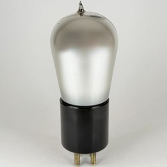 (1) Tested Gold Seal 201-A Tube Tipped Glass Globe 01A Tube with Brass Pins