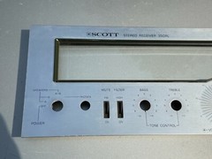 Scott 350RL Receiver Parts – Faceplate in great condition complete w/ glass