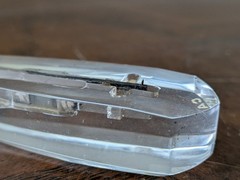 Clear Capehart Record Player Headshell