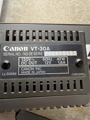 Canon Vtg Tuner-Timer Unit VT-30 (untested) with Manual, Japan