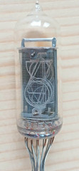 1 X IN-14 Soviet Nixie Tube. Fine Mesh. NOS.