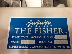 Fisher 50A amp.