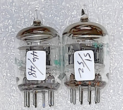 Pair JAN 5670W GE NOS Vacuum Tubes, TV-7D Tested – will combine shipping