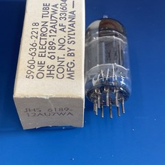 True NOS Gold 3-Mica SYLVANIA 6189/12au7 Tubes Maxi PreAmp 2 Tested M0371