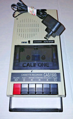 Califone CAS1500 Cassette Recorder Tested Working w/ Power Adapter Auto Stop