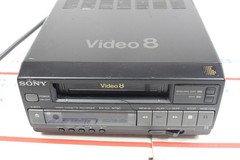 Sony EV-C3 Video8 Compact 8mm Tape Player and Recorder POWERS ON-For SPARE PARTS