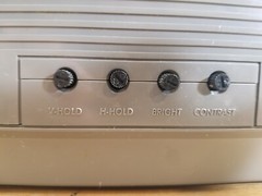 Vintage GE Spacemaker 7-7130A 1986 Portable TV B/W