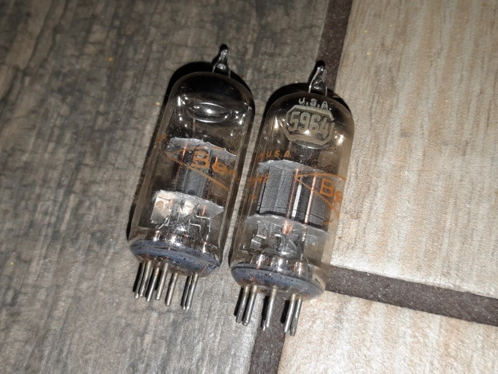 Lot of 2 BECKMAN USA 5964 VACUUM TUBES RARE! FREE SHIPPING! RARE!