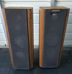 Vintage Infinity RS 4b Wood Speaker Box Cabinet Empty No Speakers Repair/Restore