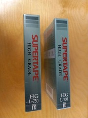 2 Sealed Supertapes HG Beta Videocassette Tapes L-750 1 1/2, 3, 4 1/2 hr, Japan