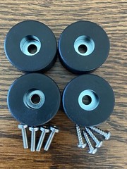 4 New FEET w/ hardware for Vintage Marantz Amplifiers 2 8 8B 9 Heavy-Duty Foot