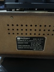 Vintage 1980’s MacDonald AM/FM Radio, 8 Track, and Turntable Stereo System M270.